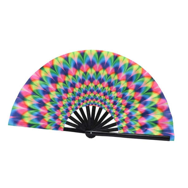 Abanico de mano plegable Abanico de mano plegable de Kung Fu para presentaciones en eventos y festivales de verano Pavo real