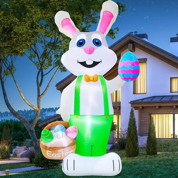 Easter Bunny Giant Decorations For Parties / 8Ft Easter Inflatables Bunny with Egg in 2020 | Easter ... : Easter home decpr, lighted easter decoration, easter bunny, lighted home decor, spring home decor, easter bunny, lighted bottle.
