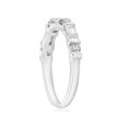 thumbnail image 2 of 14k White Gold 1/2ct Round & Baguette Diamond Wedding Ring, 2 of 3