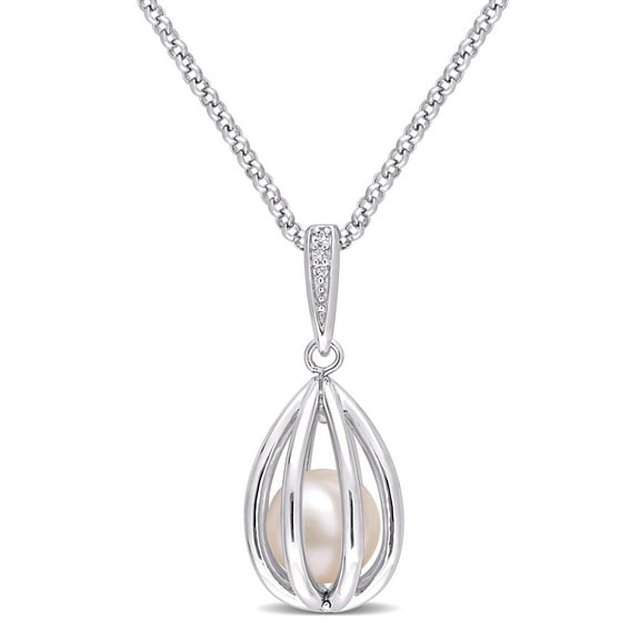 Everly Women's Cultured Pearl Sterling Silver Necklace