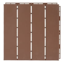 OULII Outside Deck Flooring Wood-Plastic Floor for Balcony Waterproof 1Pack 30x30cm