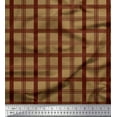 thumbnail image 1 of Soimoi Silk Fabric Check Check Print Fabric by the Yard 42 Inch Wide, 1 of 5