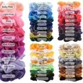 thumbnail image 3 of 50 Couleurs Lastiques Ratter En Velours, Corde Gratter Pour Accessoires De Cheveux Pour Femmes Ou Filles, 3 of 5