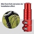 thumbnail image 3 of Bike Compatible Stem Extender, Bicycle Handlebar Riser Adaptor, Aluminium Alloy Head Up Adapter, Compatible With Mountain Bike, Road Bike, Mtb, 3 of 4
