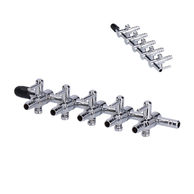 Fish Tank Oxygen Distributor 6mm Carbon Dioxide Regulating Switch Regulating Valve5 Head
