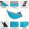 thumbnail image 6 of KOYMISKU Camping Hammock, 440 lbs Lightweight Portable Hammock with Tree Straps & Carry Bag for Hiking Beach Travel, 6 of 8