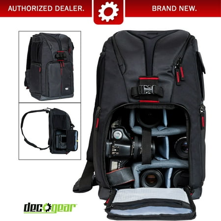 Deco Gear Sling Photo Backpack for Camera Lens & Accessories Pro (Best Affordable Camera Backpack)
