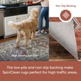 thumbnail image 4 of nuLOOM Rosanne Machine Washable Geometric Ultra Thin Area Rug, 3x5, Blue, 4 of 6