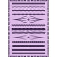 thumbnail image 1 of Ahgly Company Machine Washable Indoor Rectangle Transitional Blossom Pink Area Rugs, 2' x 5', 1 of 7