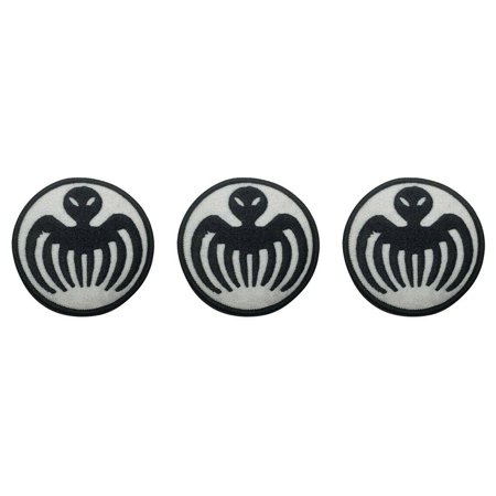 007 Spectre Logo 3" in Diameter Embroidered Iron On Patch Set of 3 Patches