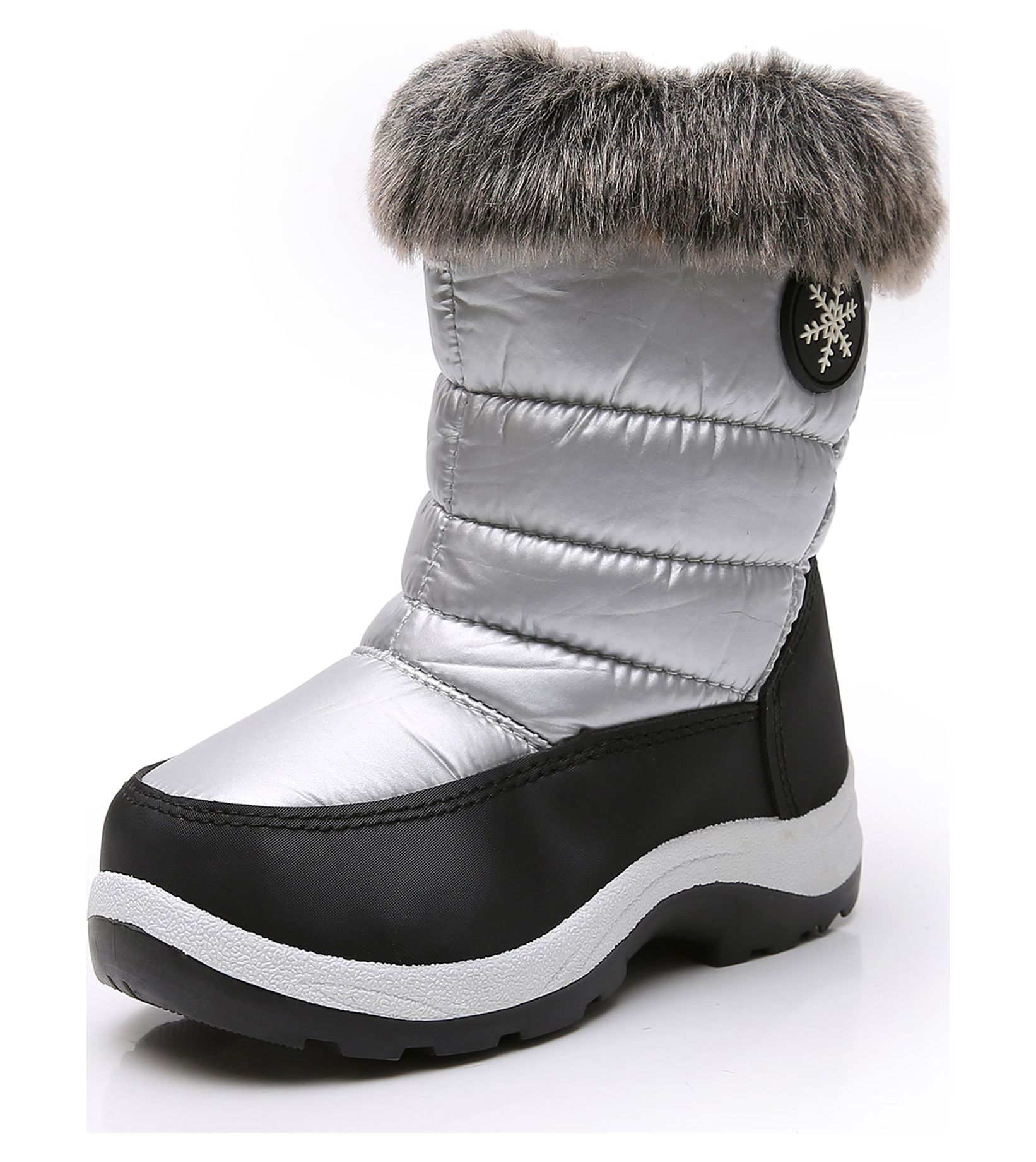 Apakowa Girls Insulated Winter Snow Boots photo 1