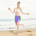 thumbnail image 5 of Disketp Glitter Rainbow Women Swimsuit Cover Up Short Chiffon Summer Beach Sarong Bikini Wrap Skirt Bathing Suit, 5 of 7
