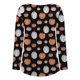 thumbnail image 4 of Camiseta de moda sexy informal para mujer, blusa estampada de manga larga con cuello redondo y fruncido Pompotops FGAJ7084, 4 of 6