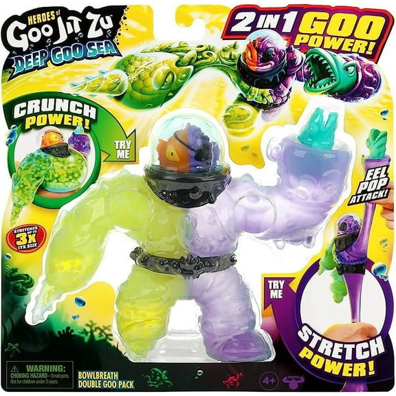 Moose Toys Heroes of Goo Jit Zu Deep Goo Sea Bowlbreath Action Figure with Accessories included