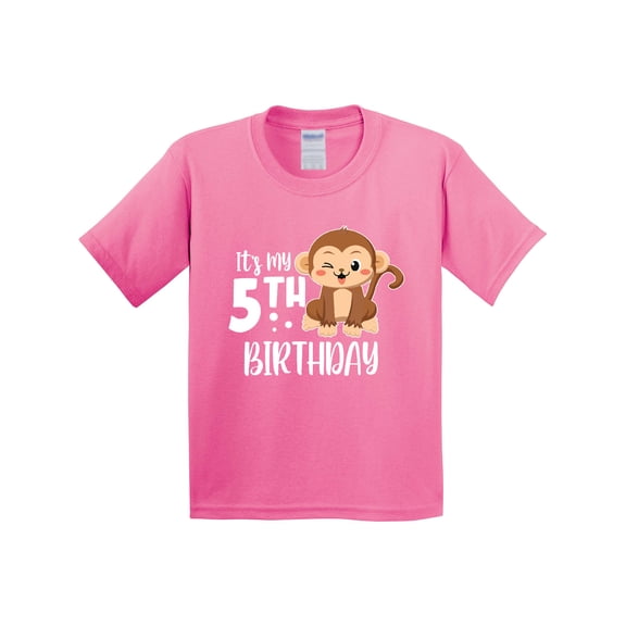 Inktastic Monkey Its My 5th Birthday Youth T-Shirt
