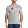 thumbnail image 1 of Amo a mi novia camisa I Heart My Girlfriend camisa GF camiseta esencial camiseta para hombre manga corta, 1 of 8