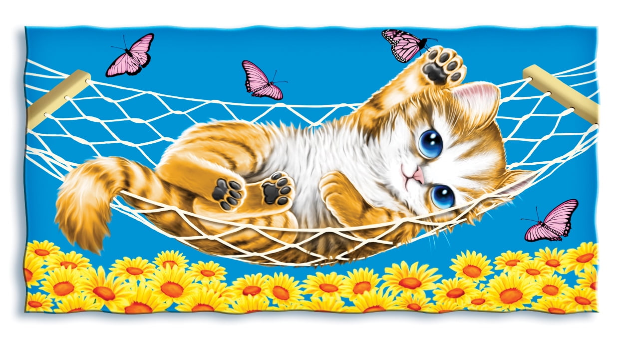 Cats Selfie Super Soft Plush Cotton Beach Bath Pool Towel