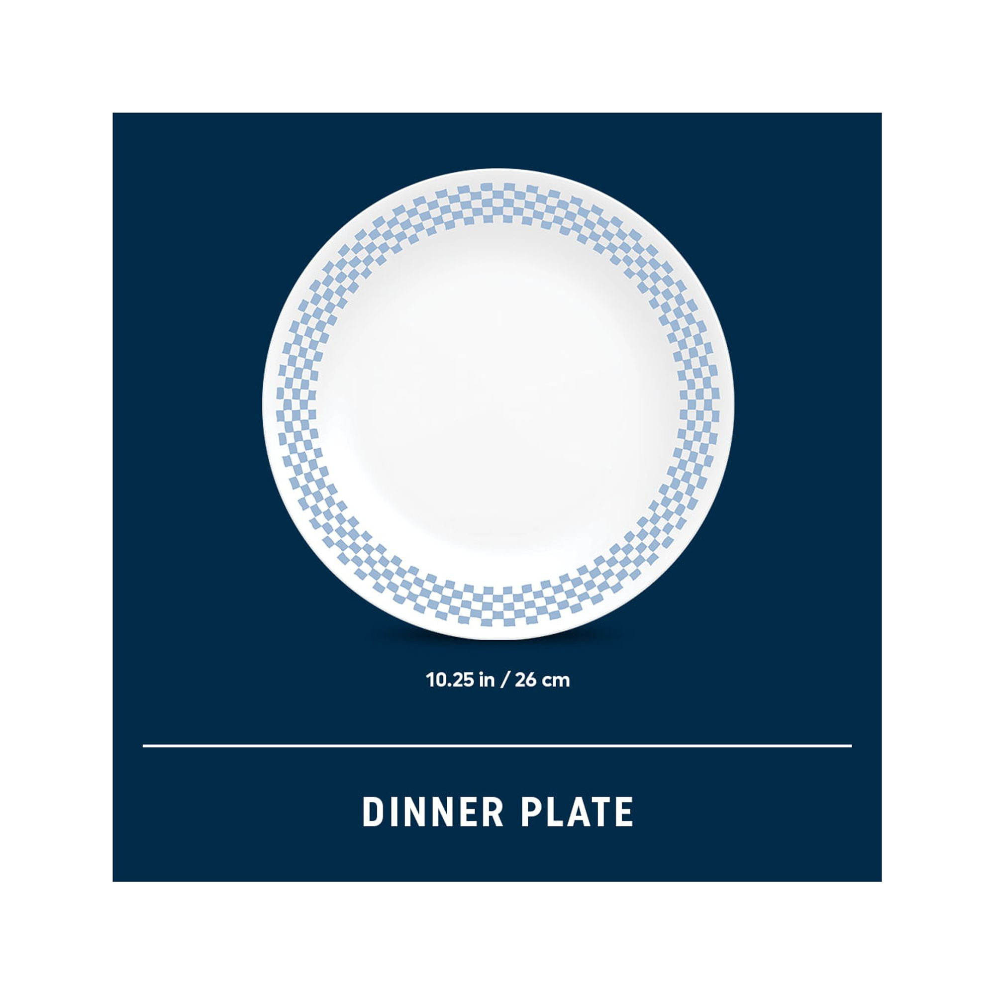 (2 pack) Corelle Amelia 10.25" Dinner Plate