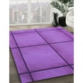 thumbnail image 3 of Ahgly Company Machine Washable Indoor Rectangle Transitional Heliotrope Purple Area Rugs, 2' x 3', 3 of 7