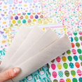 thumbnail image 4 of 20 Pieces Easter Faux Leather Sheets Easter Eggs Printed Synthetic Leather Sheet Bunny Faux Leather Fabric Sheet Rabbit Print Faux Leather Sheet for DIY Easter Craft Making, 8.3 x 6.3 Inch, 4 of 7