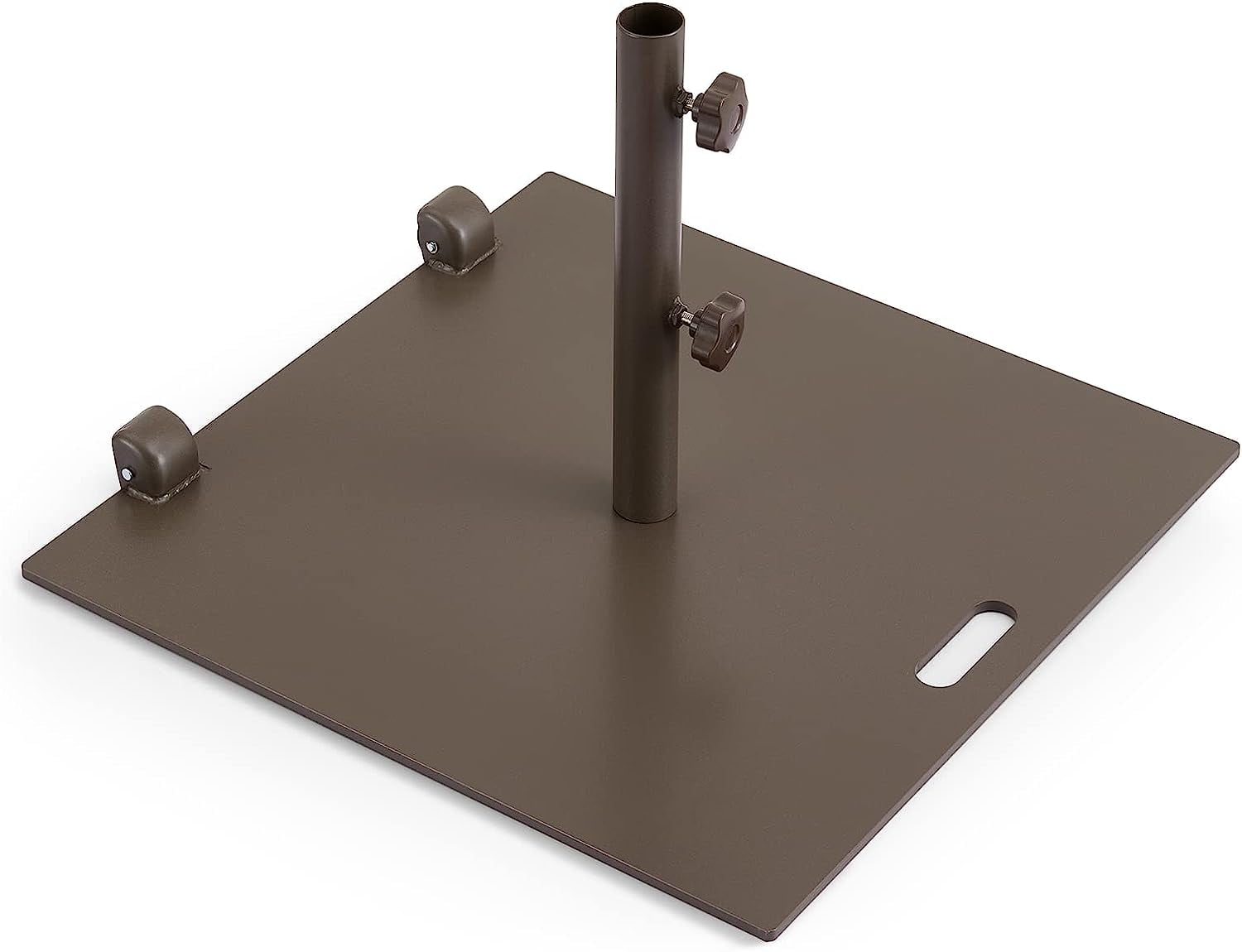Gardesol Heavy Duty Patio Umbrella Base with Wheels, Weighted Square