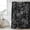 Black, variant on Orange Geometric Shower Curtain, Waterproof Shower Curtains for Bathroom, Modern Luxury Aesthetic Abstract Motifs Washable Fabric Bathtub Curtain Set Bath Decor with 12 Hooks 48"x72"