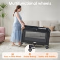 thumbnail image 6 of Pamo Babe 4-in-1 Baby Playard with Bassinet & Changing Table for Newborn, 6 of 11