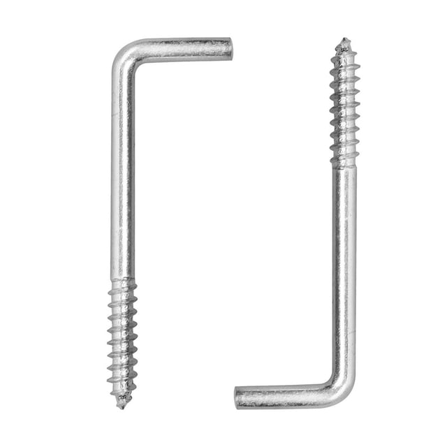 Tornillo En L Hillman 7X2.2Cm Acero Plata 2 Piezas