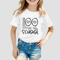 thumbnail image 2 of Boys T Shirts 100 Day of School Shirt Short Sleeve Boys Graphic Tees Kids Clothes Girls for Teens Boys 10-11 Years, 2 of 4