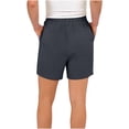 thumbnail image 3 of ClodeEU Women's Solid Color Elastic Waist Shorts with Pockets , Casual Summer Short Dark Gray,Women's Plus M, 3 of 5