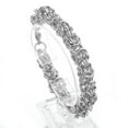 thumbnail image 4 of QQTDFG 6/8/10mm Fashion Stainless Steel Silver Gold Byzantine Chains Men Women Bracelet-9 inch-6mm wide-Silver, 4 of 8