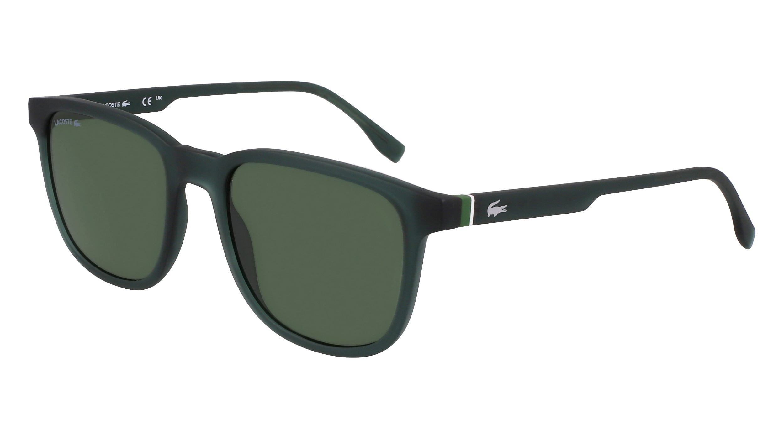 Lacoste Polarized Green Square Unisex Sunglasses L781SP 414 52