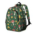 thumbnail image 2 of Mushroom and Leaf Green Pattern Backpack for School, Cute School Bag with Adjustable Shoulder Straps and Padded Back, 15"x11.42"x5.5", 2 of 5