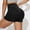 Black, variant on Women Impact Booty Shorts Low Rise Hidden Scrunch Butt Lifting Seamless Workout Gym Running Biker Hot Shorts