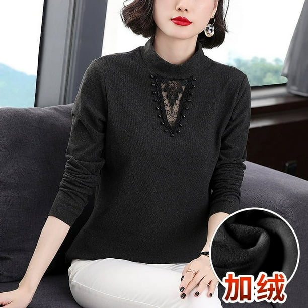 Camisa cuello alto mujer sale