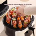thumbnail image 3 of YSTIANN Kit d'Accessoires pour Friteuse à Air Chaud en Acier Inoxydable 2 Pcs - Grille Verticale Universelle + 36 Brochettes pour Rôtissoire Poulet, Kebabs, Four & Cuisson WJ85-2849, 3 of 7