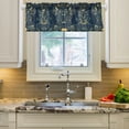 thumbnail image 2 of Yayeee Kitchen Valance Rod Pocket 54" x 18" Living Room Window Curtain, Shadowy Forest Pattern, 2 of 6