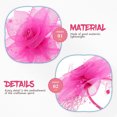 thumbnail image 3 of unbranded Fascinator Headband Rosado De Malla Para Mujer Ideal Para Fiesta Y Eventos Especiales, 3 of 6