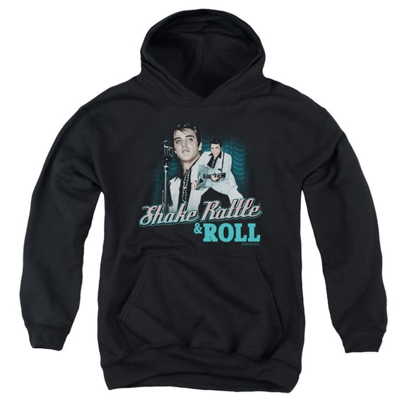 Elvis Presley - Shake Rattle & Roll - Youth Hooded Sweatshirt - Large