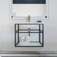 thumbnail image 5 of Swiss Madison Pierre 30 Single, Open Shelf, Matte Black Metal Frame Bathroom Vanity, 5 of 12