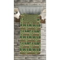 thumbnail image 3 of Ambesonne Cactus Quilted Bedspread Set 2 Pcs, Cartoon Saguaro Zigzag, Twin Size, Green Pale Brown Beige, 3 of 3