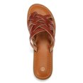 thumbnail image 3 of Pennysue Women Strappy Slippers Summer Brown Flat Sandals Size 7, 3 of 6