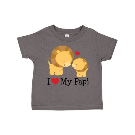 

Inktastic I Love My Papi Childs Gift Toddler Boy or Toddler Girl T-Shirt