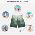 thumbnail image 6 of FORMRS Boys Swim Trunks Quick Dry Mesh Liner Boardshorts Sizes XS-XL, Green Forest, 6 of 7