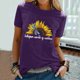 thumbnail image 1 of Pntutb Mujeres Casual Carta Impresión Mangas Cortas O-Cuello Camiseta Suelta Blusa tops Pntutb Pntutb-3502, 1 of 6