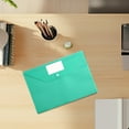 thumbnail image 2 of Transparent File Folders Plastic Envelopes Polyethylene Envelopes Document Envelopes With Label Pockets And Snaps For Home Organizing Letter Size/ Size 6 Colors, 2 of 9
