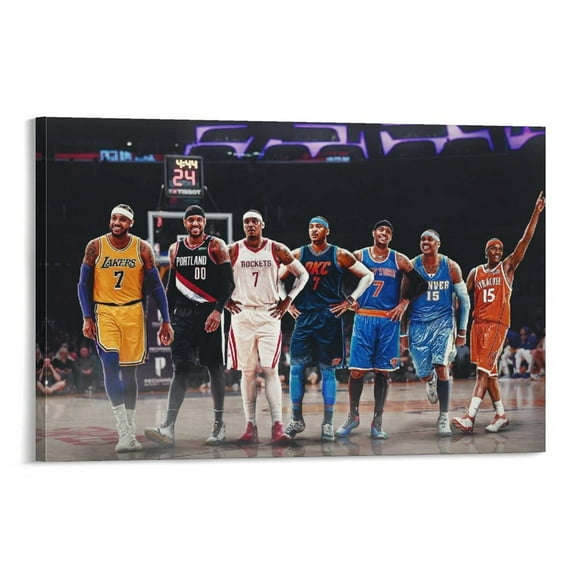 Carmelo Anthony Poster Basketball Player (7) Poster Cool Artworks Painting Wall Art Canvas Prints Hanging Picture Home Decor Posters Gift Idea