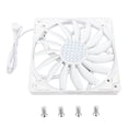 thumbnail image 2 of 140mm PWM Cooling Fan, MFDB Hydraulic Bearing Case Fan, Ultra Thin 4 Pin Computer Case Fans, 1100RPM, 15 Blade Design, for PC Case, 2 of 8