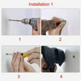 thumbnail image 5 of Resin Hook Hanger Rack Wall Mounted Hooks with Screws-Gold - #6, 5 of 6