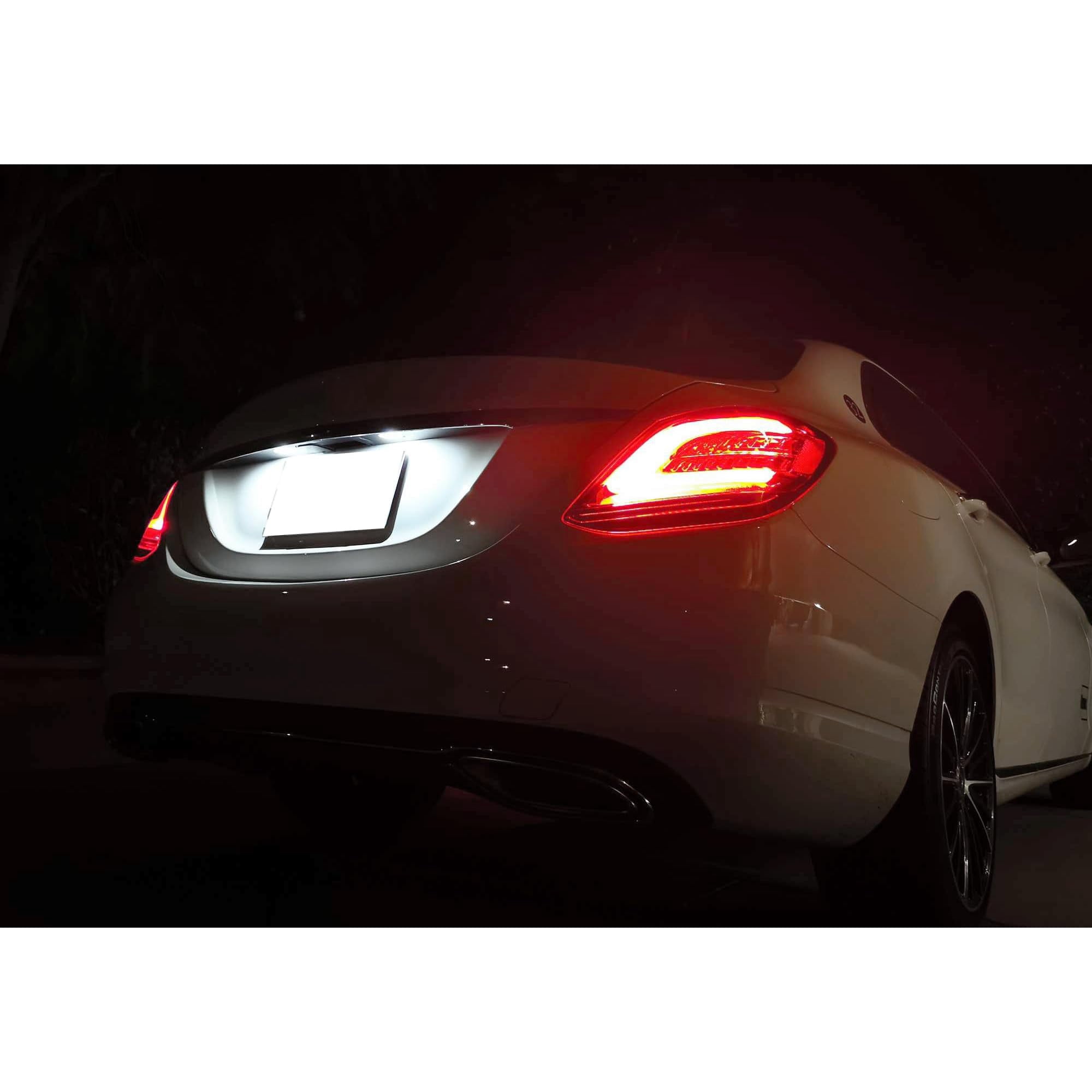 Xenon White 3-SMD LED License Plate Light Kit For Mercedes-Benz W205 C-Class, W213 E-Class, W222 S-Class, W218 CLS-Class, etc